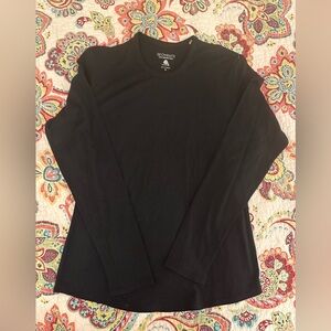 Segments Black 100% Merino Wool Base Layer Top